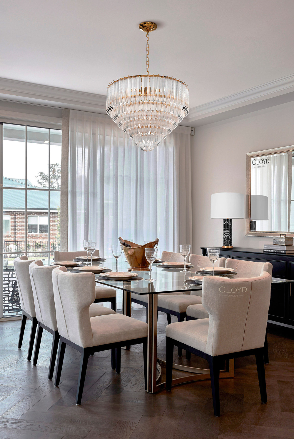 Люстра Cloyd ORATORIA C12 / Ø70 см - золото (арт.10309)