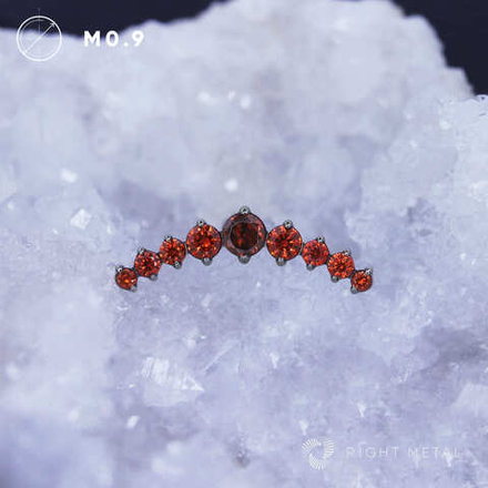 9K v.2 Dark Garnet CZ