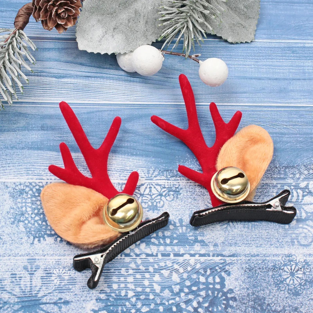 Зажим для волос карнавальный «Звон в лесу» 5*7 см (набор 2 шт)