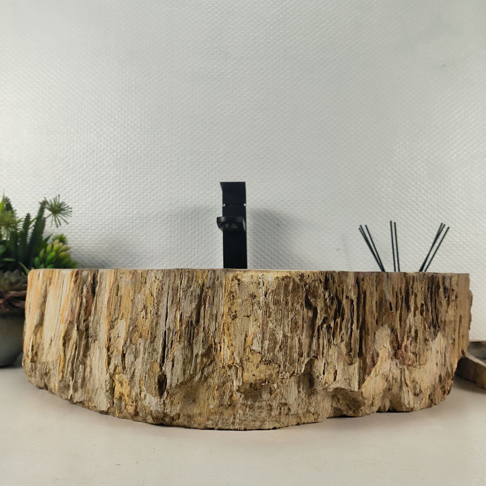 Раковина из окаменелого дерева ПАРА! OD-64676 61*40*15 0176