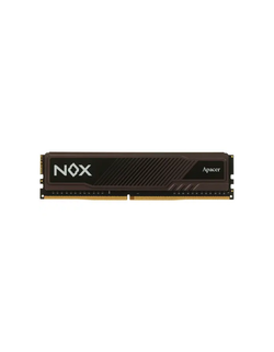 Apacer DDR4 8GB 3200MHz DIMM NOX Black Gaming Memory (PC4-25600) CL16 1.35V Intel XMP 2.0, Heat Sink (Retail) 1024*8 3 years (AH4U08G32C28YMBAA-1)