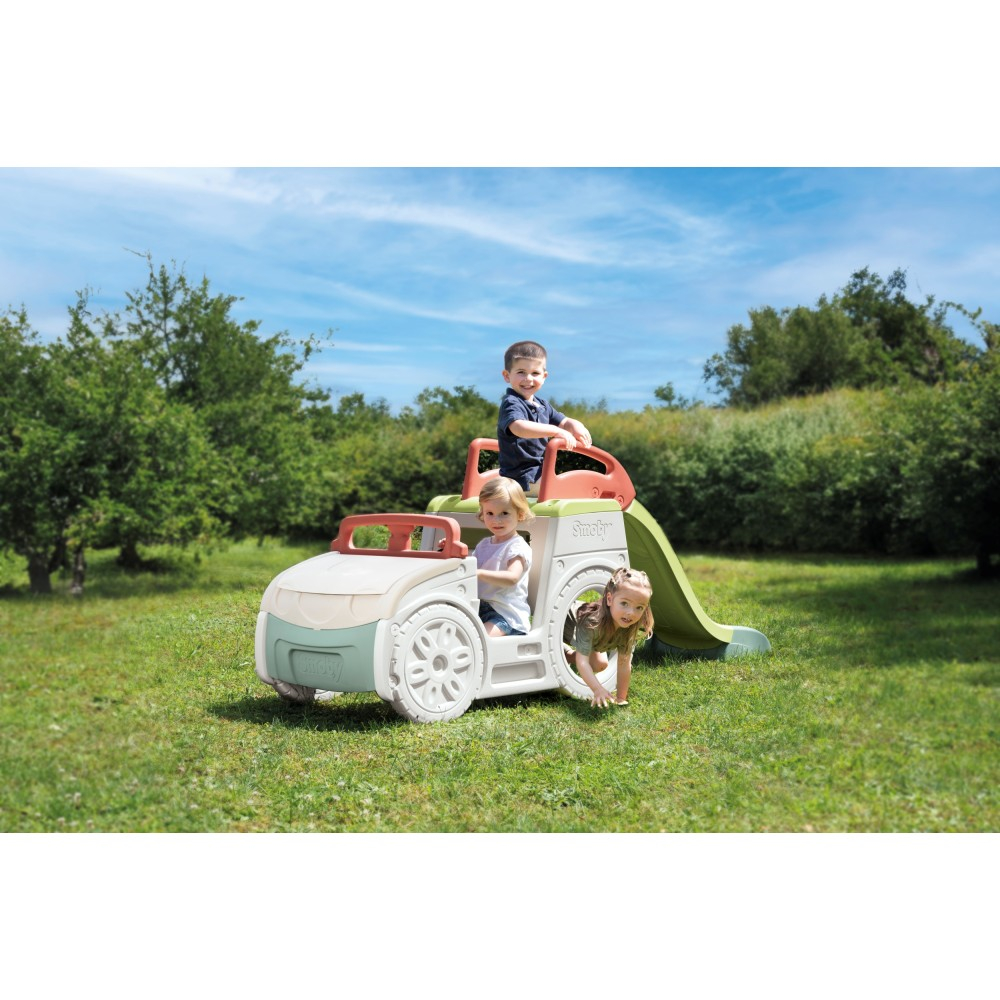 Игровой комплекс-машина Smoby 840207 3-в-1 с горкой и лесенкой 840207 — фото 5