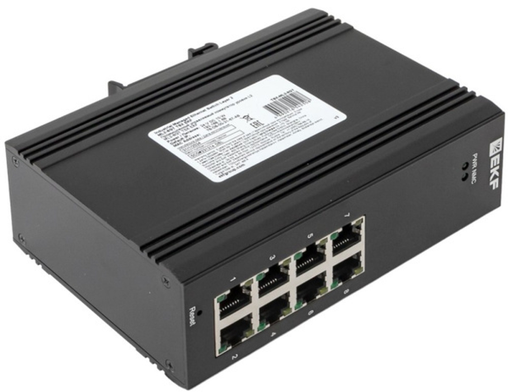 Коммутатор промышленный управляемый EKF TSX-ML2-8GT