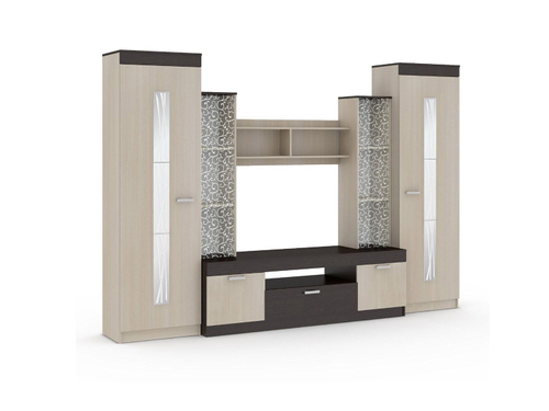 Рио 25 стенка ТВА Бодега Темный / Светлый