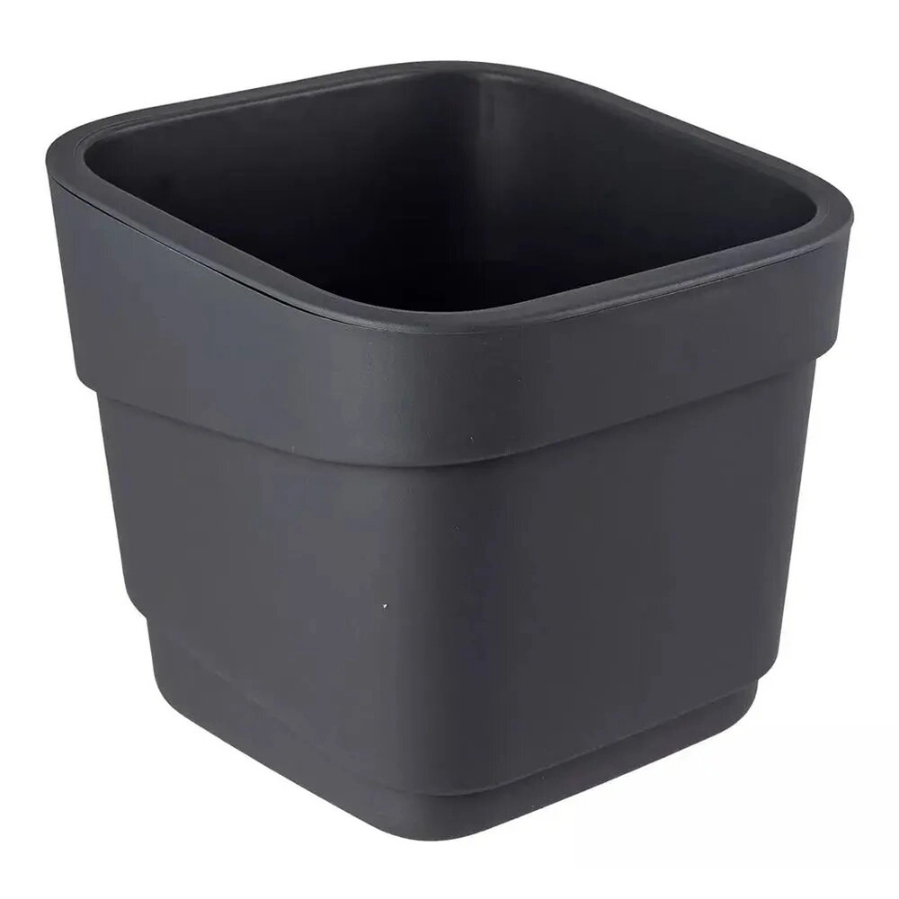 Горшок для цветов фактурный Hills 7л (d221, h207мм)(серый)