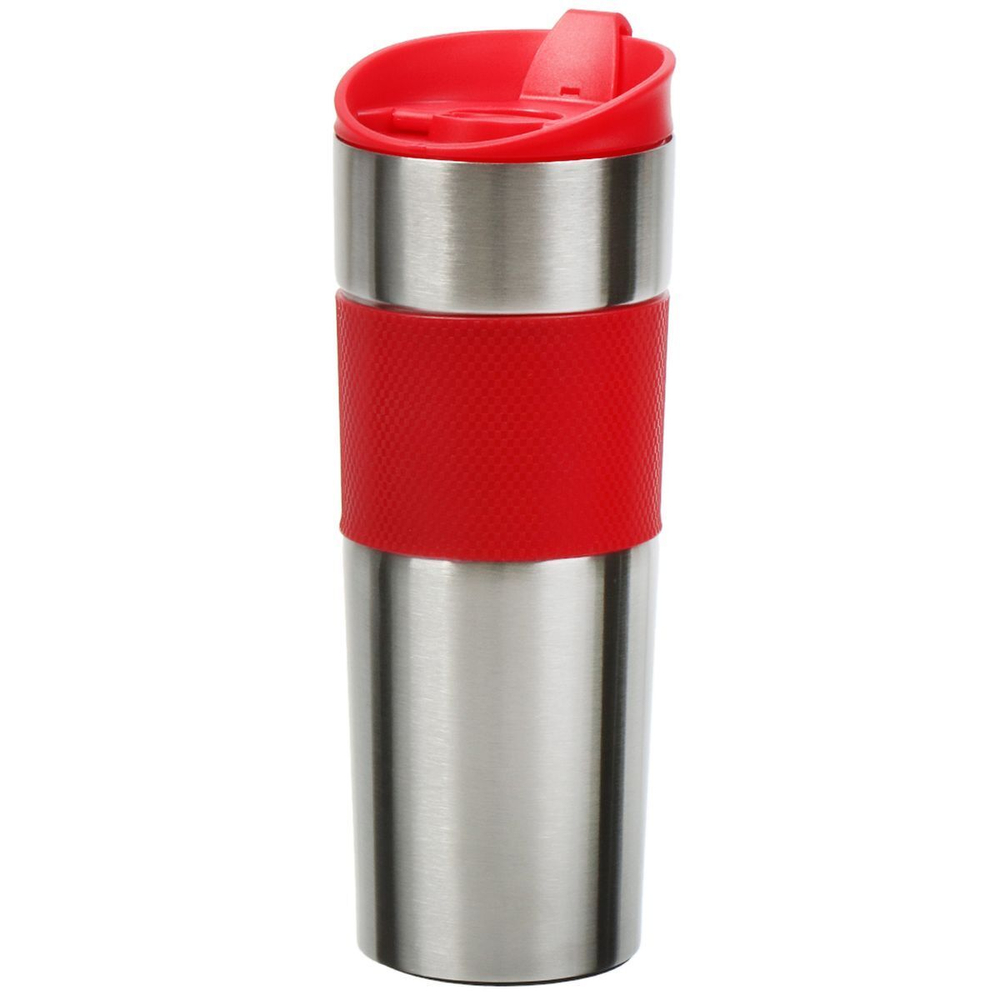 Термокружка 0.45 л, Daniks, колба нерж сталь, красн, SL-091А-RED