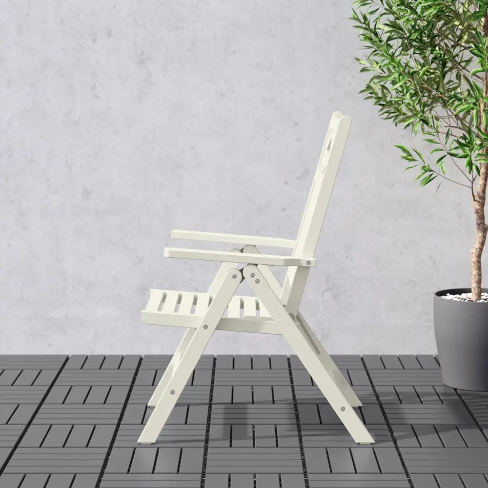 Садовое кресло - BONDHOLMEN IKEA/  БОНДХОЛЬМЕН ИКЕА,  107х58 см, белый