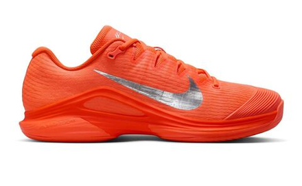 Мужские кроссовки теннисные Nike Zoom Vapor 12 Premium - hyper crimson/metallic silver
