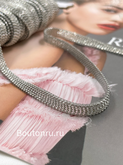 Тесьма термоклеевая Мониль 6 рядов