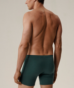 Мужские трусы шорты удлиненные Atlantic, набор 2 шт., хлопок, зелёный лес + темно-синие, 2MH-173