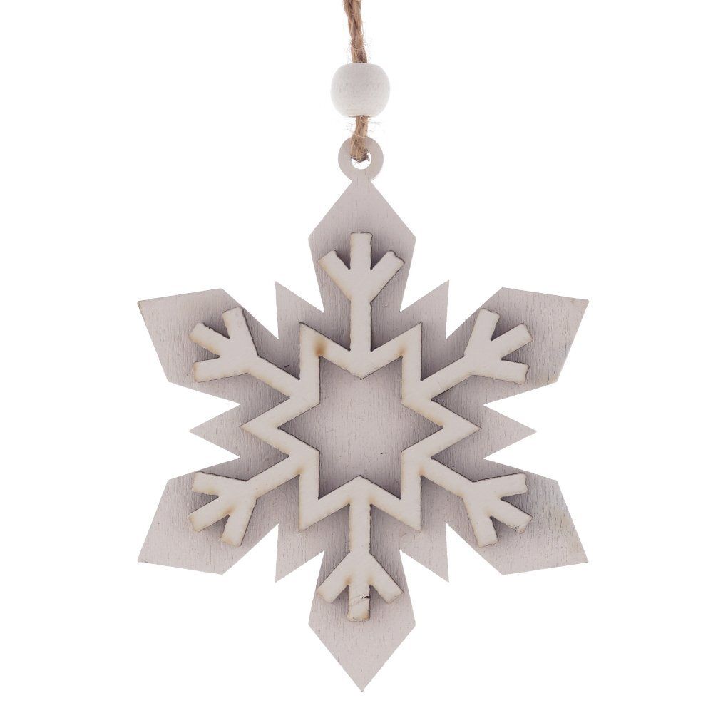 GAEM Украшение новогоднее "Снежинка", L8 W1 H10,5 см, 3в.