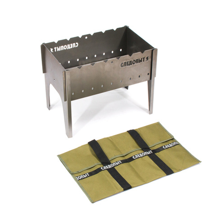 Мангал &quot;Следопыт&quot; складной, 490х310х370 мм, толщина 2 мм, без шампуров, в сумке