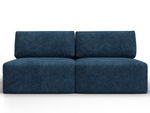 Диван прямой модульный Лига-060 НПБ, BRUT 11 синий, Велюр, 129472