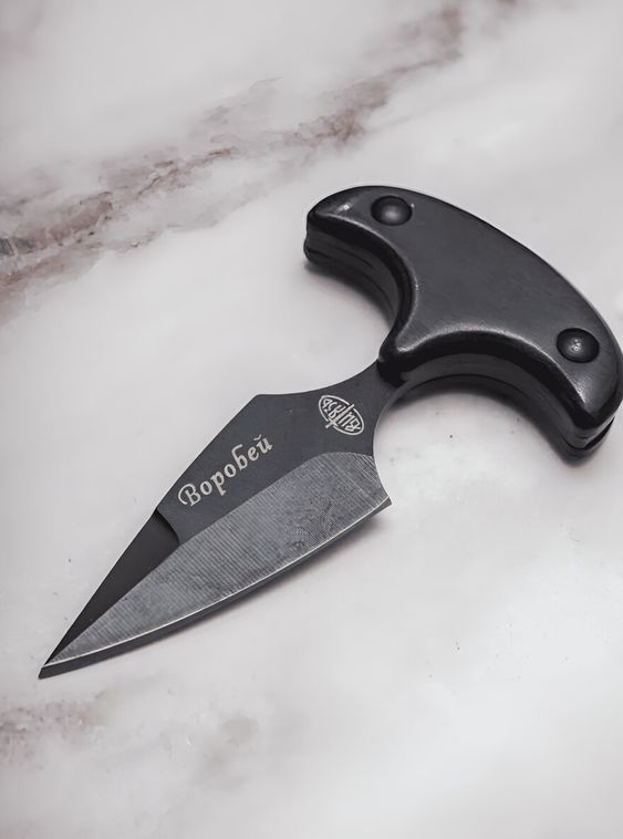 Тактический нож тычковый туристический Черный