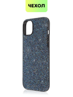 Чехол BROSCORP для Apple iPhone 15 Plus (арт.IP15PLUS-CRYSTAL-BLUE )