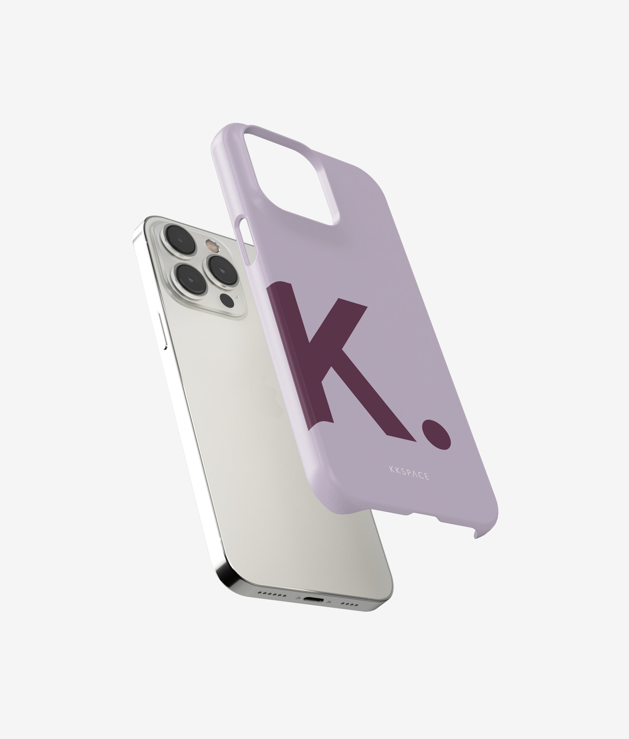 Чехол LETTERS для iPhone | Сиреневый