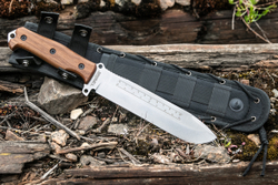 Нож выживания Survivalist X AUS-8 StoneWash Орех