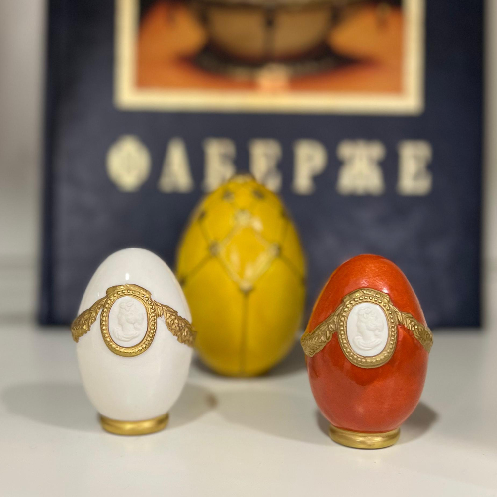 Яйцо Гирлянда белое