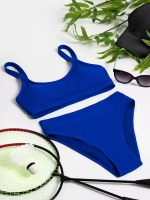 купальник раздельный в рубчик с топом