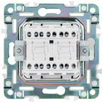 SKANDY Выключатель 2-клавишный перекрестный 10А SK-V06G графит IEK