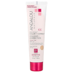 Andalou Naturals, 1000 Roses®, Color + Correct, для чувствительных волос, SPF 30, чистый загар, 58 мл (2 жидк. унции)