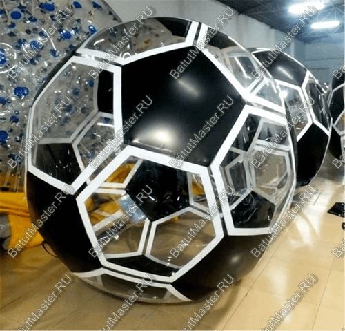 Аттракцион Водный шар ПВХ «Футбольный мяч» 2*2*2 м