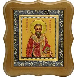 Евгений Антиохийский Мавританский пресвитер священномученик. Икона на холсте.