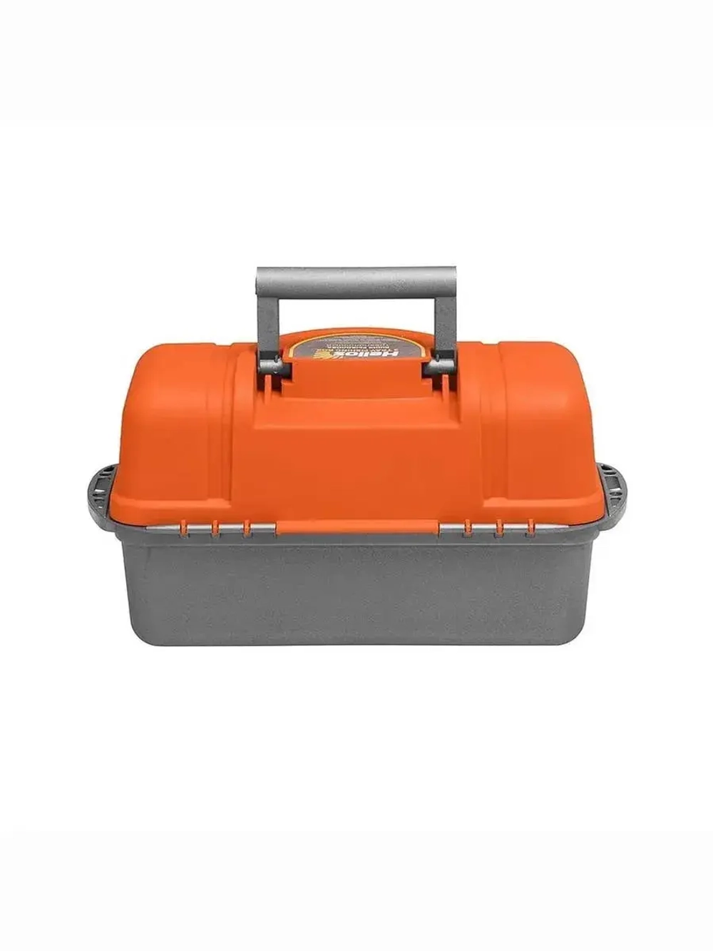 Ящик рыболовный для хранения снастей трехполочный оранжевый