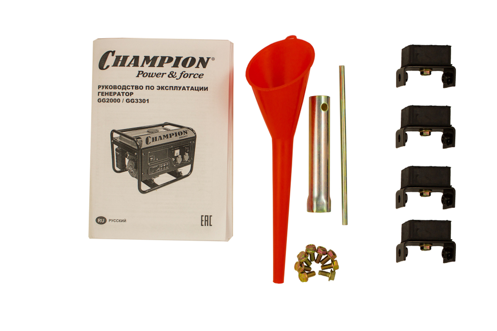 Генератор бензо Champion GG2000 (2,0/2,3кВА, 4,89л.с, 39кг)