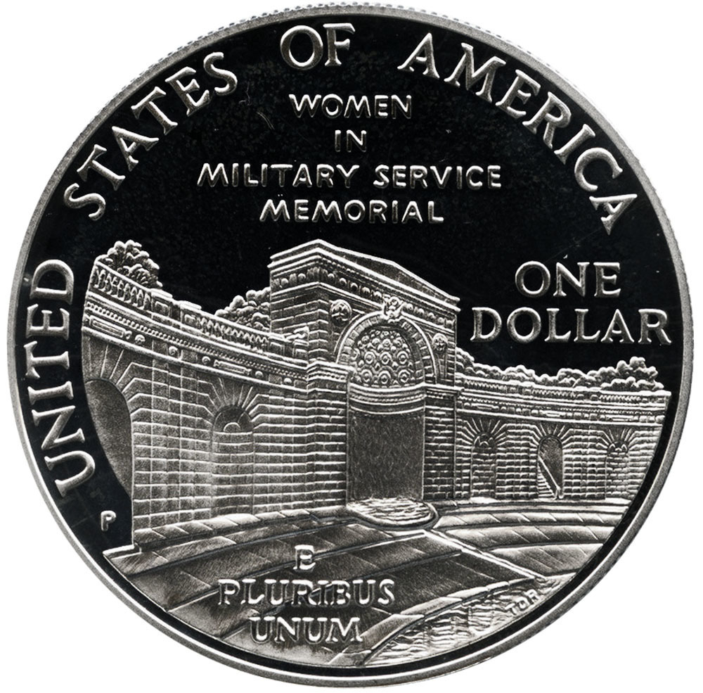 1 доллар США Мемориал женщинам на военной службе (P) 1994 год PROOF