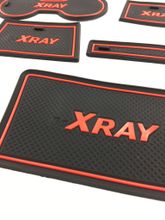 Коврики противоскользящие для Lada Xray - окантовка красная