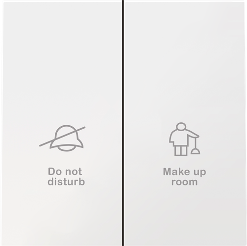 Клавиша 2-я с символами DND/MUR, белый, серия R98