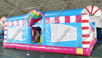 Коммерческий надувной батут "Мороженое" 8*6*4 м