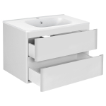 Тумба под раковину Vincea Vico 800 подвесная, 2 выкатных ящика soft close, G.White