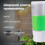Дозатор для жидкого мыла LAIMA, НАЛИВНОЙ, 0,38 л, белый (матовый), ABS-пластик.