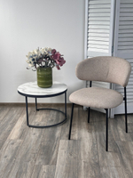 Стул М-City DISAUR Тренд (Trend) Ns04 Крем, букле, Черный каркас