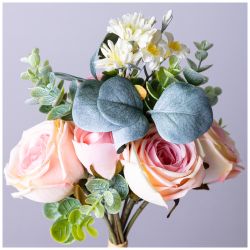 БУКЕТ ИСКУССТВЕННЫХ ЦВЕТОВ ВЫСОТА=33 СМ БЕЗ УПАКОВКИ (МАЛ=12ШТ./КОР=120ШТ.)