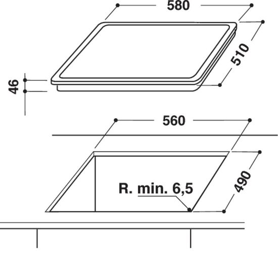 Электрическая варочная панель Hotpoint-Ariston 7HKRH 642 D O X