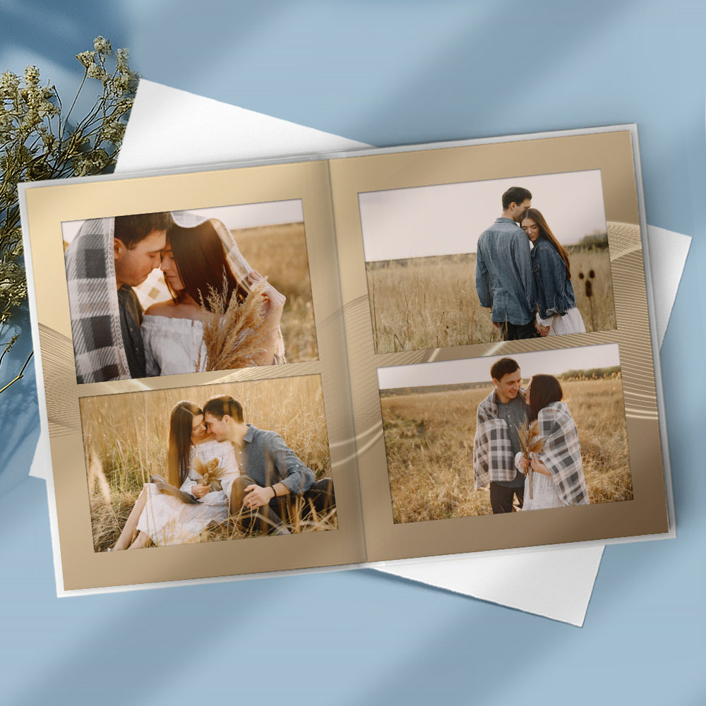 PSD-Шаблон фотокниги "Waves"