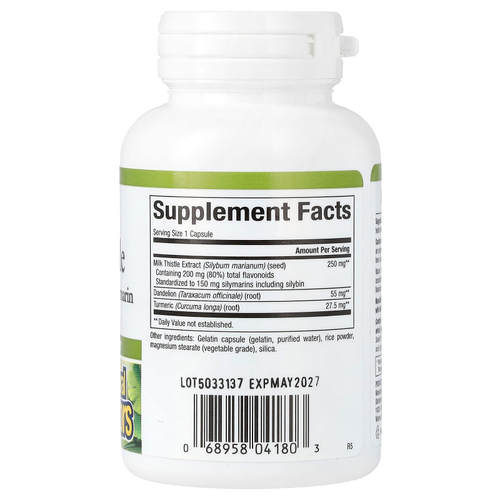 Natural Factors, Herbal Factors, расторопша, 250 мг, 60 капсул