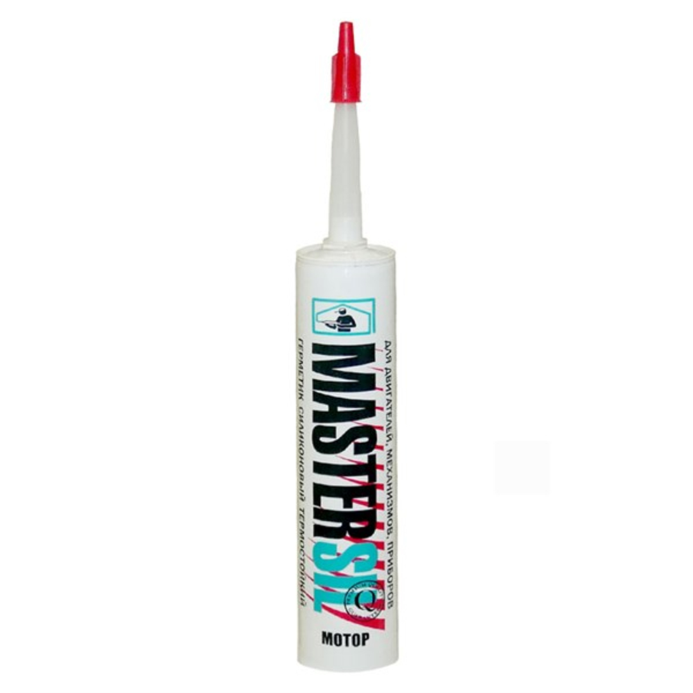 Герметик термостойкий силиконовый MASTERSIL +250С красный 310 мл