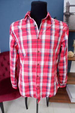 Рубашка O'stin в клетку 46 размер