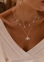 Колье «Селена» с лунным камнем