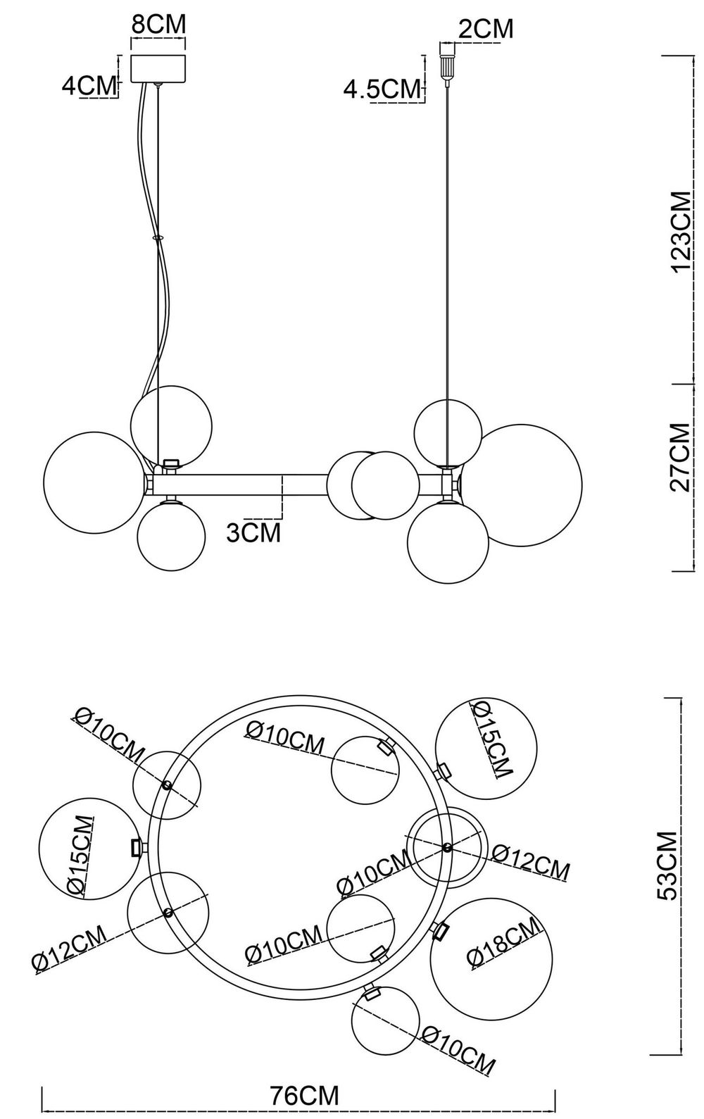 Подвесная люстра Arte Lamp