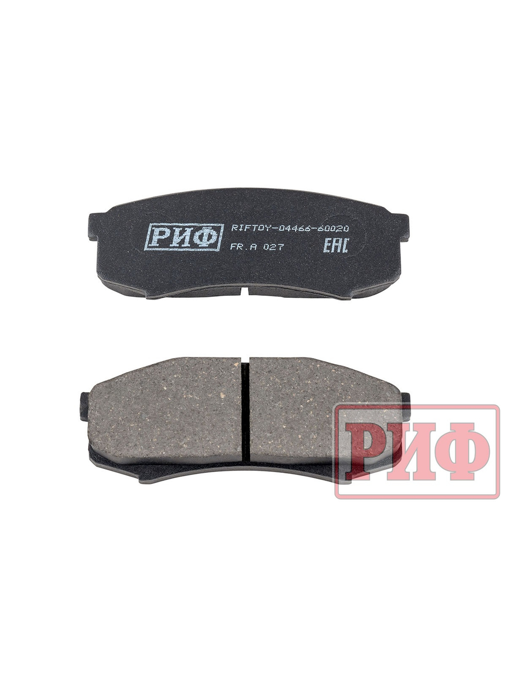 Колодки тормозные задние РИФ Toyota LC 105,120, Mitsubishi Pajero 3, 4 OEM 04466-60020, 04466-60010, 4605A448