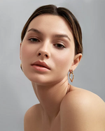 Серьги Точки над И, позолота