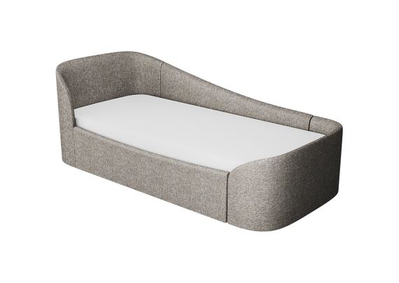 Диван-кровать KIDI Soft с низким изножьем 90*200 см (коричневый, рогожка)