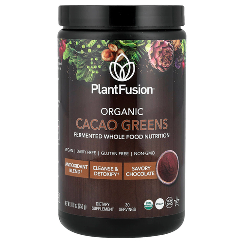 PlantFusion, Органическая зелень какао, 255 г (8,9 унции)