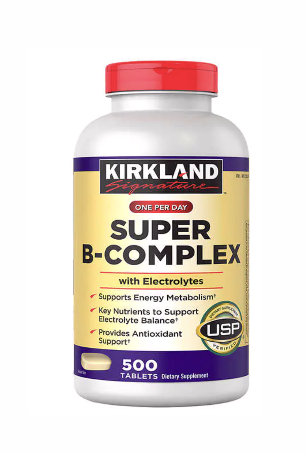 Kirkland Signature Super B-Complex с электролитами, 500 таблеток