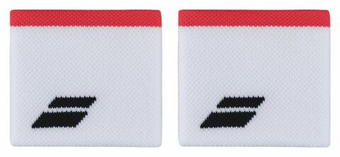 Напульсник теннисный Babolat Logo Wristband - белый